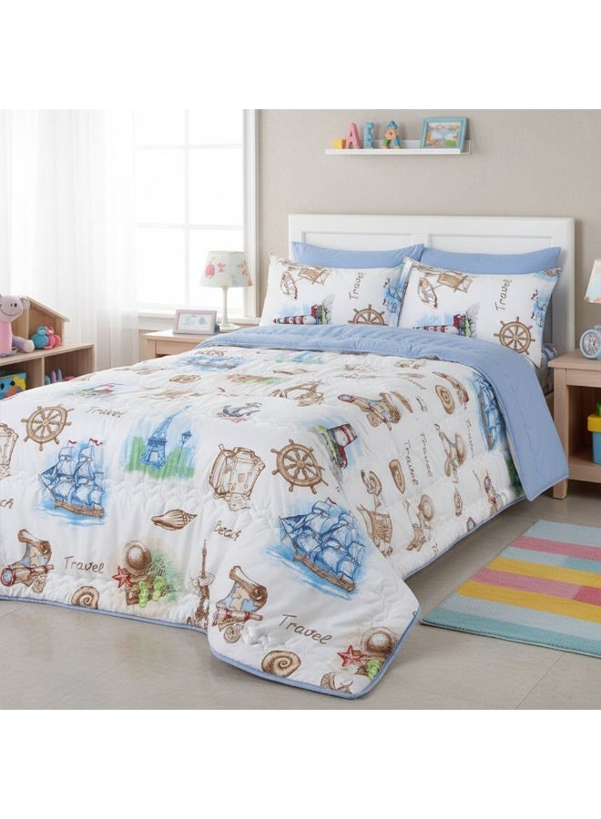 Family Bed Kids Coverlet Set Cotton 2 pieces size 180 x 240 cm model 171 from Family Bed - Image 1