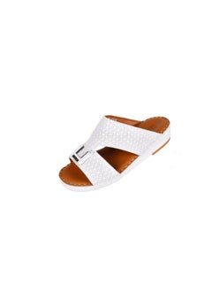 barjeel uno 008-3587  Barjeel Uno Boys Arabic Sandals BBSP1-01A White  - Image 1