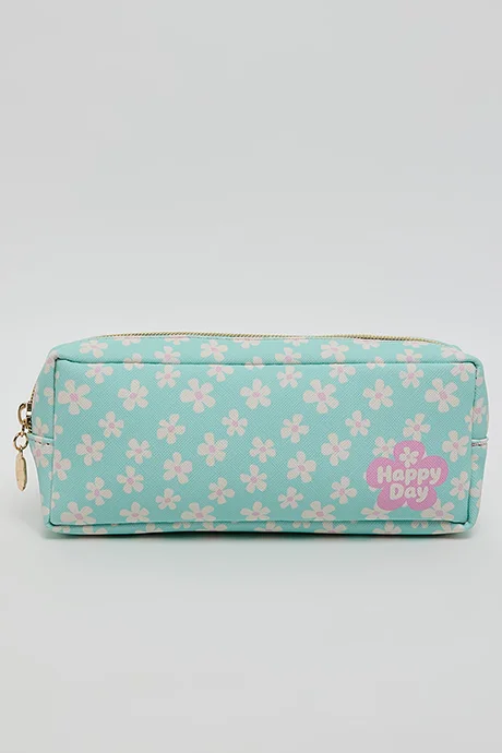 R&B Floral Print Pencil Pouch