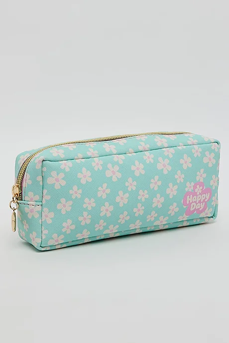 R&B Floral Print Pencil Pouch