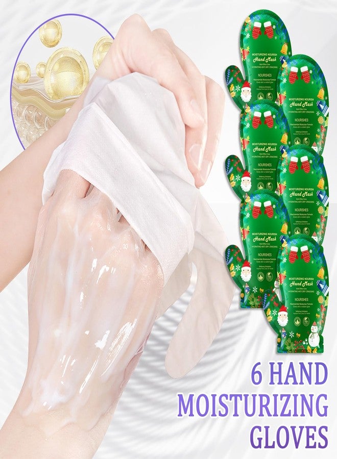 LJYBoBin Hand Mask Moisturizing Gloves 6 Pack,Hydrating Hand Mask for Women,Soft Gloves for Dry Cracked Skin N - Image 2
