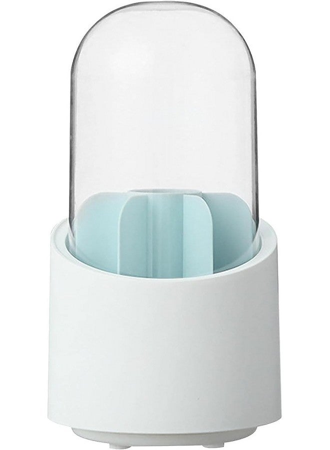 Zipron Makeup Brush Holder Organizer with Lid,360 Rotating Clear Dustproof Makeup Brushes Organizer for Vanity Desktop Bathroom Countertop (Transparent) - Image 5