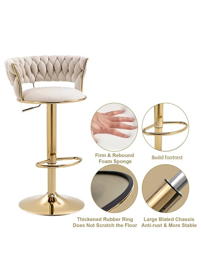 Swivel Bar Stools, Adjustable Counter Height Barstools Bar Chairs Modern Counter Stool