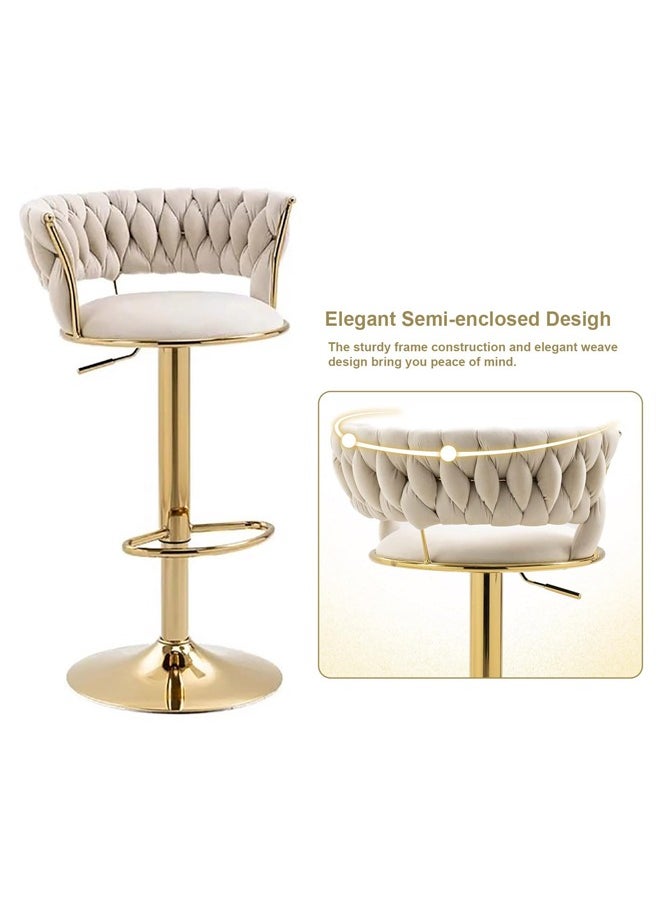 Swivel Bar Stools, Adjustable Counter Height Barstools Bar Chairs Modern Counter Stool