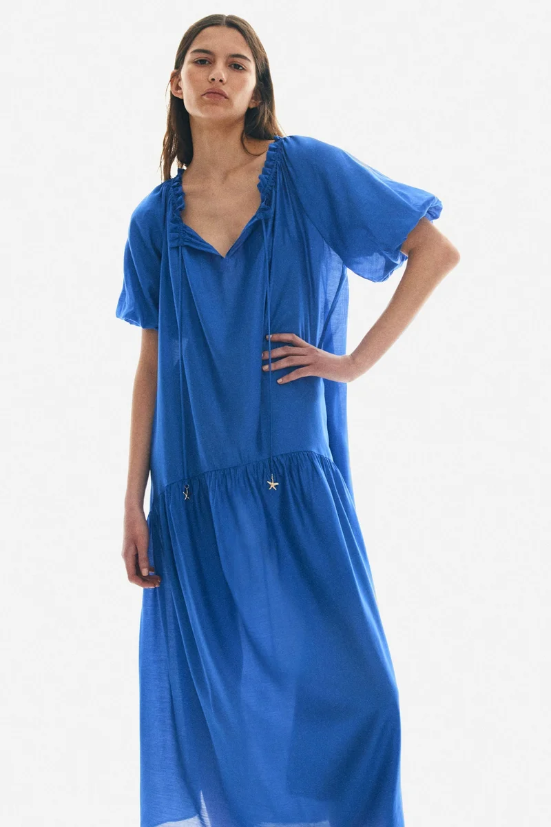 اتش اند ام Drawstring-detail dress