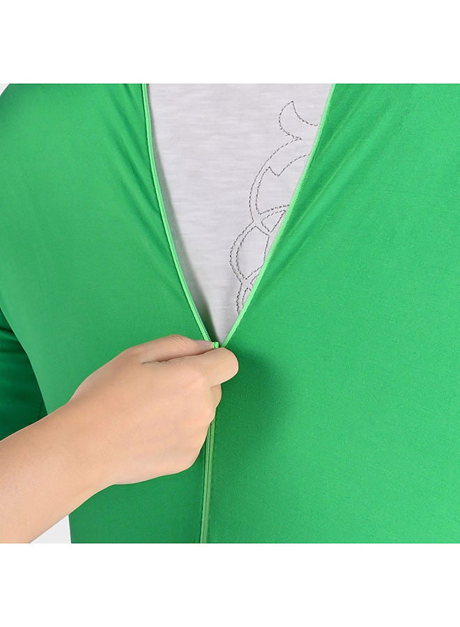 Full Body Photography Chromakey Green Suit Unisex Adult Green Bodysuit Stretch Costume for Photo Video Special Effect Festival Cosplay Carnival, 180cm/71in Height