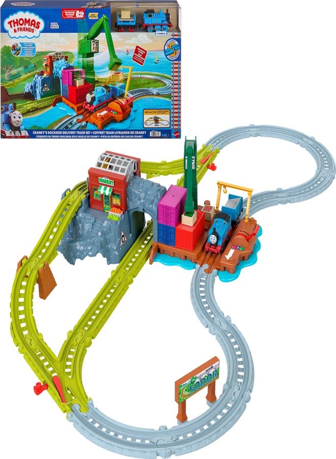 Thomas & Friends Cranky’s Dockside Delivery Train Set by Fisher-Price - Image 1