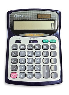 Scientific calculator, for solving easy and complex calculations BM-005, 12-digit desktop electronic calculator with dual power and metal plate, for offices, accountants and personal use at home or school