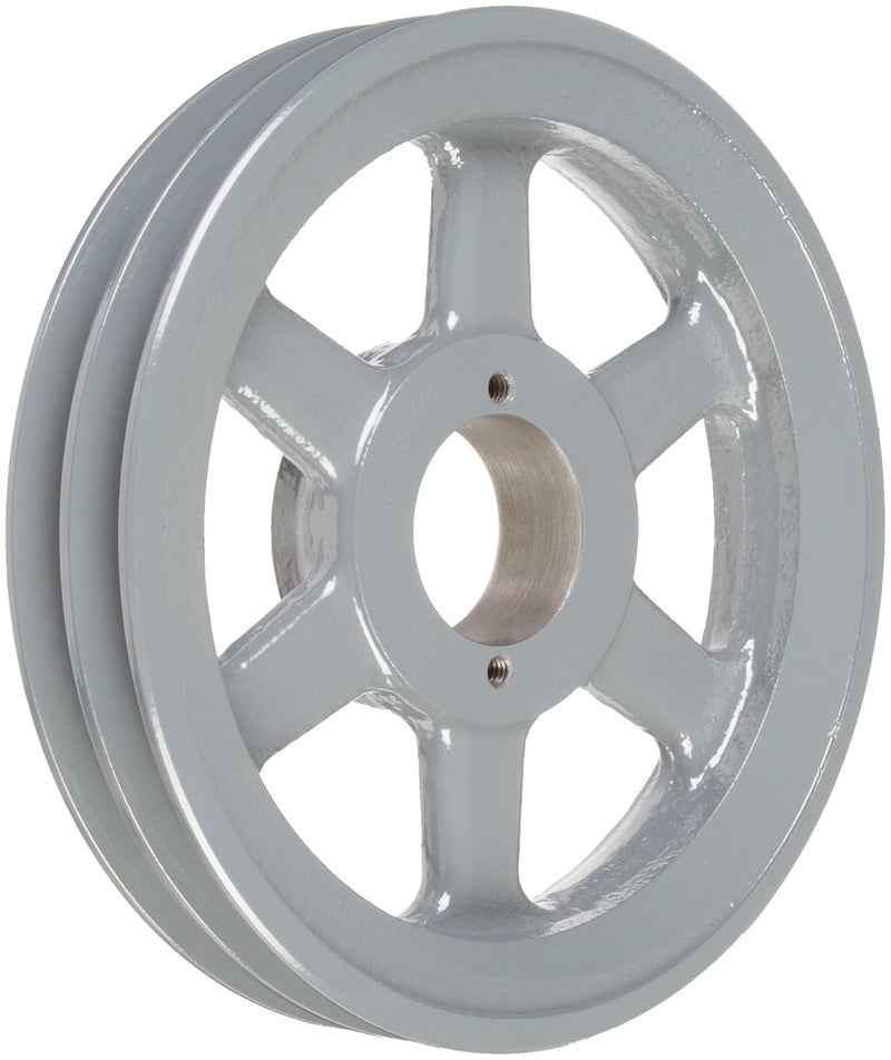 TB Woods 2AK74 FHP QT Bushed V-Belt Sheave, A Belt Section, 2 Grooves, QT Bushing required, Cast Iron, 7.25" OD, 3450 max rpm - Image 1