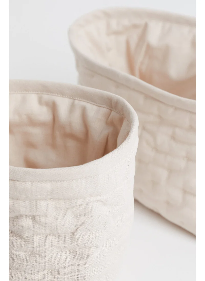 H&M 2-pack quilted storage baskets