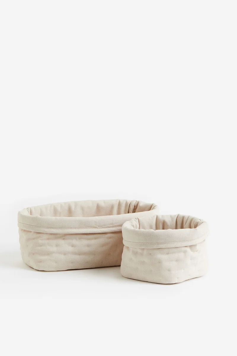 اتش اند ام 2-pack quilted storage baskets