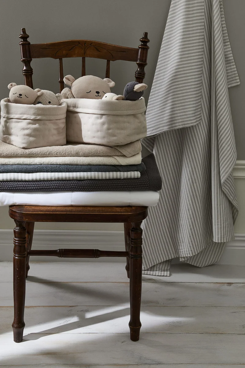 H&M 2-pack quilted storage baskets