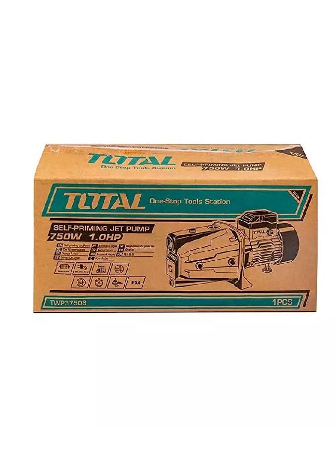 TOTAL TOTAL Water Pump 750W 1HP Self-Priming Jet Pump 51m Max Head, 55L/min Flow, Copper Motor, Stainless Steel Impeller - 220-240V, 9m Suction, 1" Pipe - Ideal for Garden, Home & Irrigation Use  - Image 5