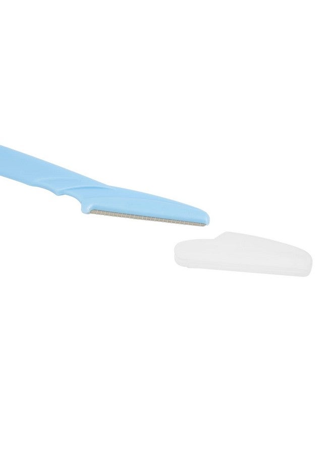 جلامليلي مجموعة من 60 أداة تقشير الوجه، شفرات حلاقة للوجه لإزالة شعر النساء، مجموعة كبيرة من ماكينات الحلاقة مقاس 6 بوصات في 3 ألوان (أرجواني، أزرق، خوخي) - Image 4