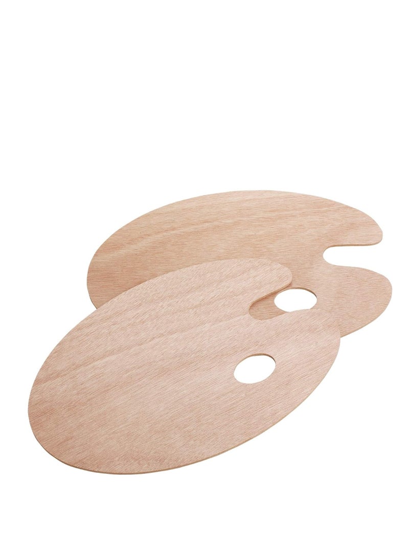 Terabyte لوحة رسم خشبية، لوحة خلط، 2 قطعة لوحة رسم، لوحة عالمية لفن الرسم اليدوي - Image 1