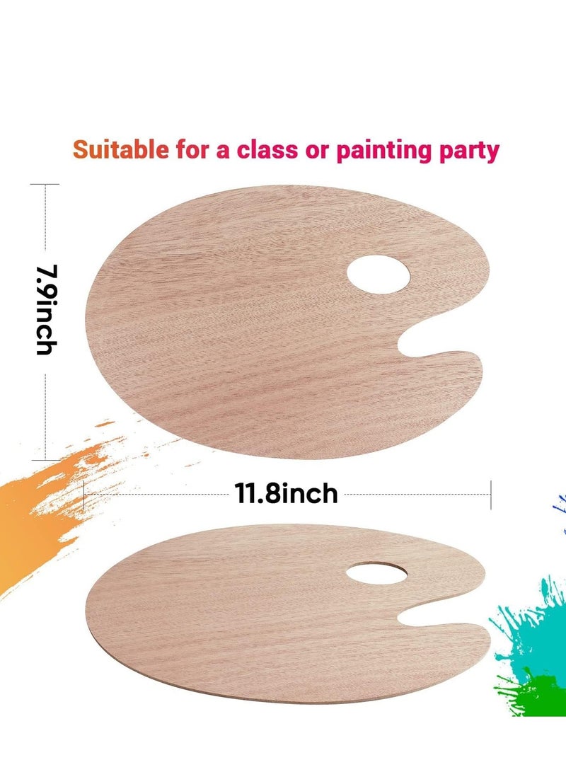 Terabyte لوحة رسم خشبية، لوحة خلط، 2 قطعة لوحة رسم، لوحة عالمية لفن الرسم اليدوي - Image 2