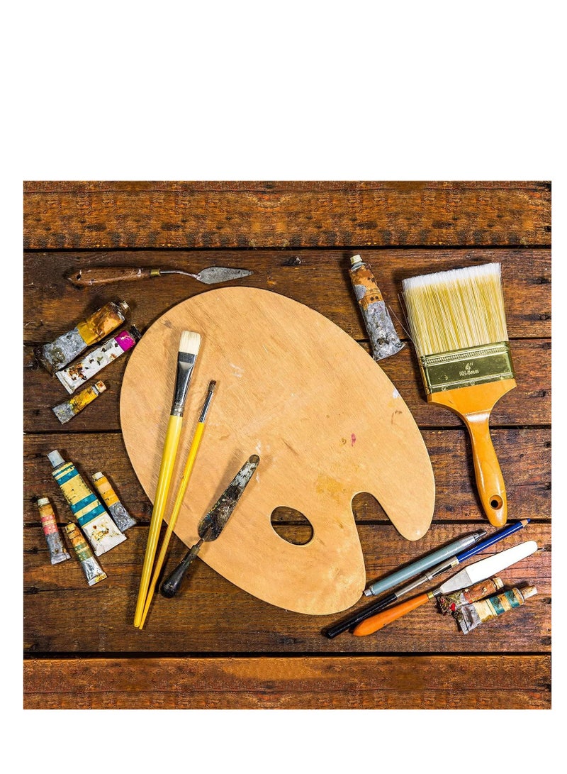 Terabyte لوحة رسم خشبية، لوحة خلط، 2 قطعة لوحة رسم، لوحة عالمية لفن الرسم اليدوي - Image 3