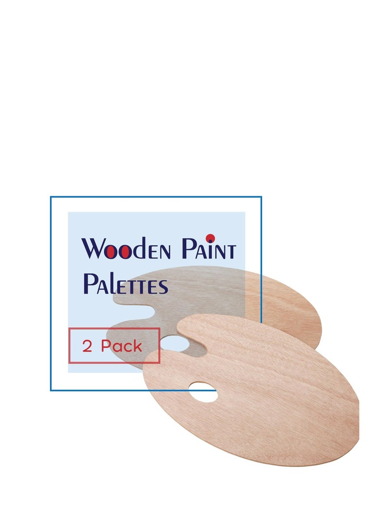 Terabyte لوحة رسم خشبية، لوحة خلط، 2 قطعة لوحة رسم، لوحة عالمية لفن الرسم اليدوي - Image 4