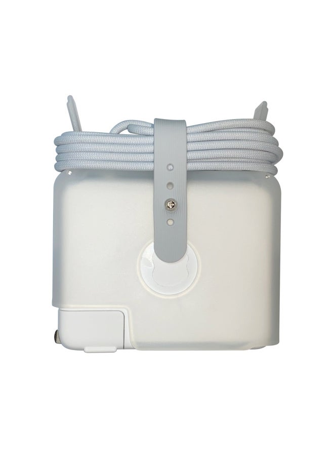 Generic - Applicable MacBook Charger Protective Case Apple Notebook Adapter Protective Case 140W Power Supply Protective Case-Color:White-Applicable Model:2021 16-inch (140W) - Image 1