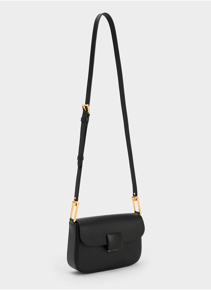 Charles & Keith Koa Square Push-Lock Shoulder Bag  - Image 3