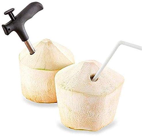 NOBILEA NOBILEA Coconut Opener Tool Easy Convenient Straw Hole Maker Food Grade Stainless Steel Coconut Opening Tool Pouch Tap for Coconut Water Juice Pack of 1 - Image 3