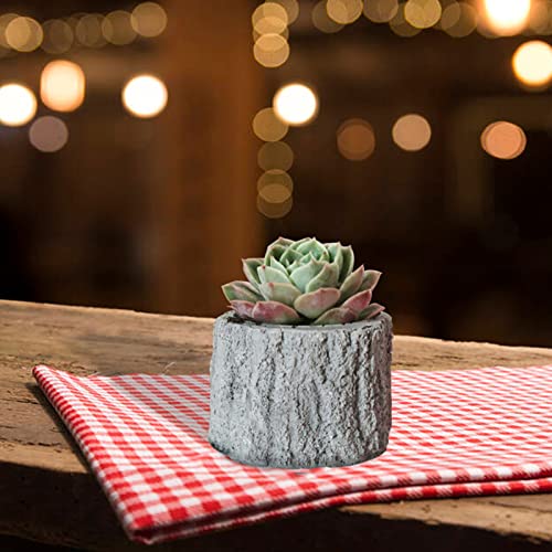 Anktily Tree Stump Silicone Mold Concrete Succulent Planter Epoxy Resin Clay Cement Mould Candle Pen Holder Storage Box - Image 5