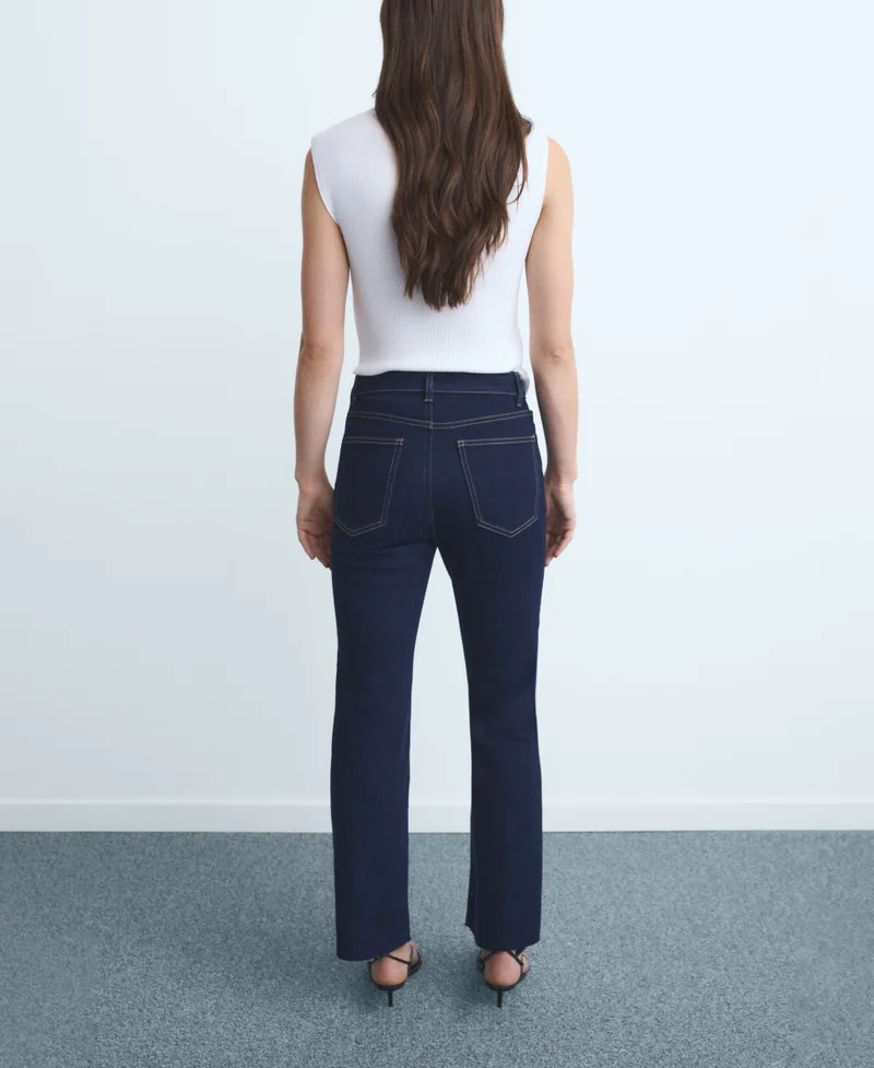MANGO Sienna flared cropped jeans