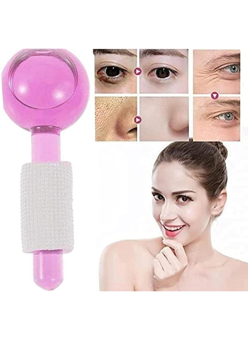 Prifremi Prifremi Ice Globe Facial Massager Crystal Cooling Massage Balls with Handle 2 Pieces multicolour  - Image 4