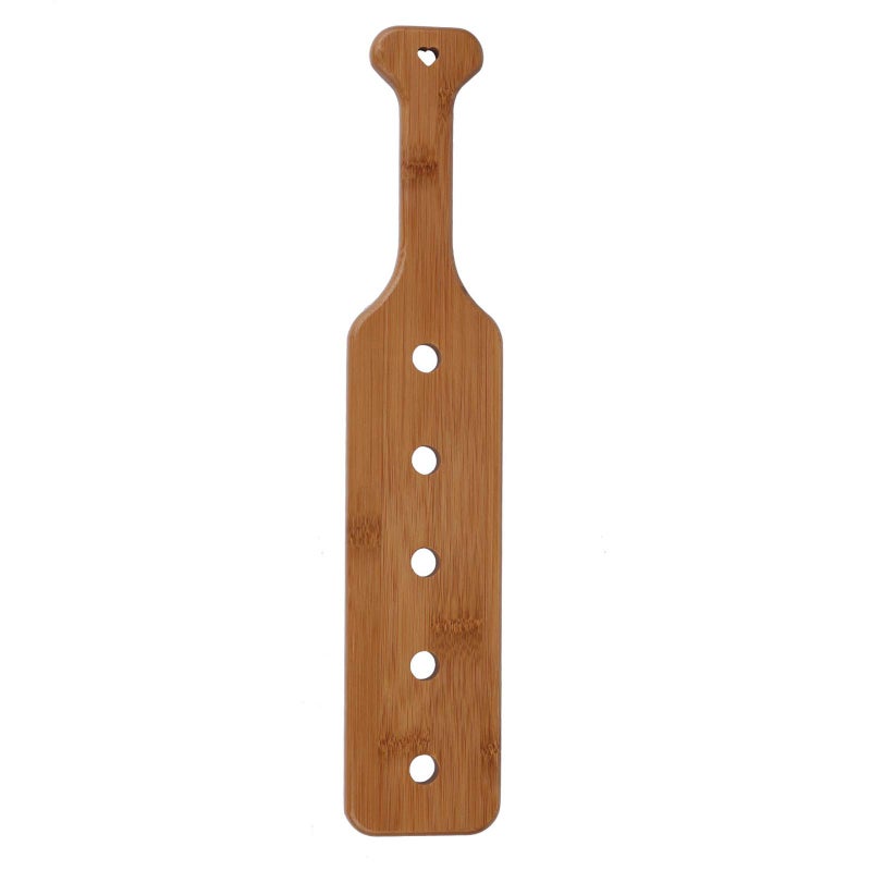 BATTIFE 14 inch Bamboo Paddle Lightweight Durability Smooth Paddle with Airflow Holes Unfinished Wooden Paddle