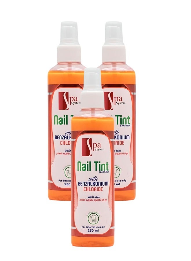 سبا سيستم 3 قطع صبغة أظافر بكلوريد البنزالكونيوم 250 مل - Image 1