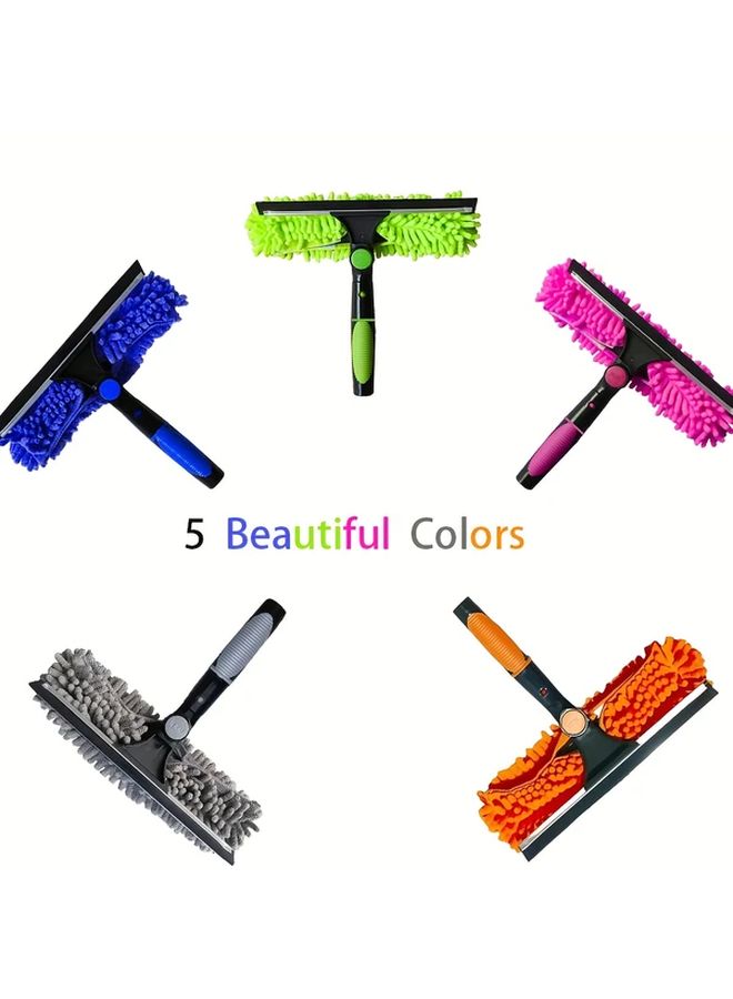 Orange 124in 2 in 1 Professional Window Cleaner Set with Swivel Head - Image 3