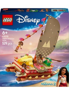 LEGO LEGO Disney Moana’s Adventure Canoe 43270 Building Set (529 Pieces)  - Image 2
