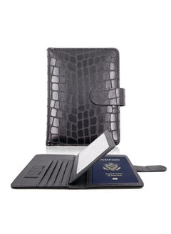 Excefore KASTWAVE Passport Holder, Passport Holder Card Slots, Creative Aircraft Certificate Storage Bag, Cute Passport Cover for Women and Men, Waterproof Rfid Blocking Travel Wallet (Stone-black)  - Image 1