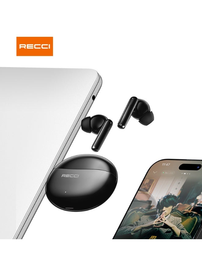 ريتشي ريشي REP-W99 سماعات أذن لاسلكية Melody – بلوتوث 5.3، شحن Type-C، بطارية 30 مللي أمبير + علبة شحن 300 مللي أمبير، تشغيل حتى 4 ساعات، تحكم باللمس – تصميم أنيق ومريح - Image 3