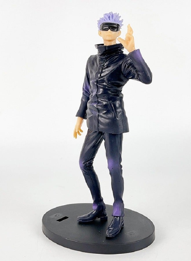 Jujutsu Kaisen Gojo Satoru Standing Figure with Blinded Eyes Handmade Decoration - Image 1