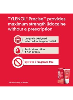 TYLENOL Maximum Strength 4% Lidocaine Pain Relieving Cream for Back, Knee & Joints - Penetrating, Fragrance Free, 4oz  - Image 4