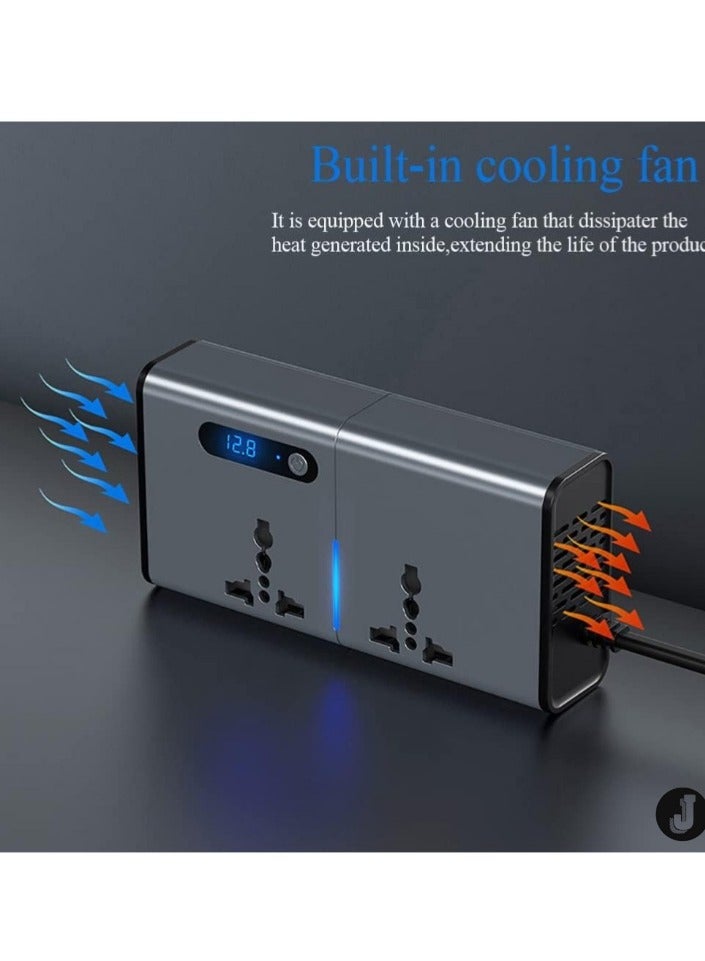 JAJEEK "New Compact 200W Power Inverter – Reliable DC to AC Converter for Vehicles" - Image 5
