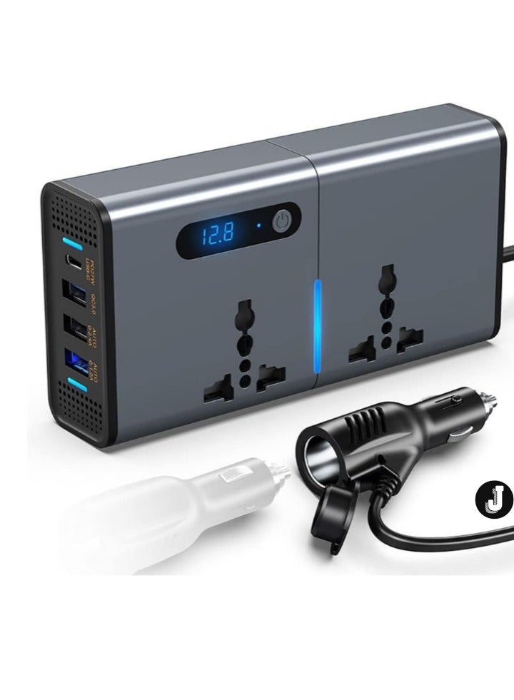 JAJEEK "New Compact 200W Power Inverter – Reliable DC to AC Converter for Vehicles" - Image 1