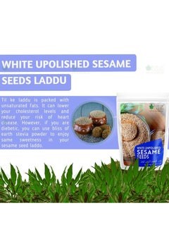 BLISS OF EARTH Organic Unpolished White Sesame Seeds 100gm For Eating Raw Til Seeds  - Image 5