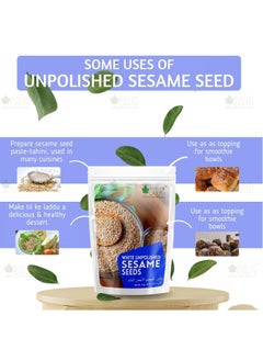BLISS OF EARTH Organic Unpolished White Sesame Seeds 100gm For Eating Raw Til Seeds  - Image 4