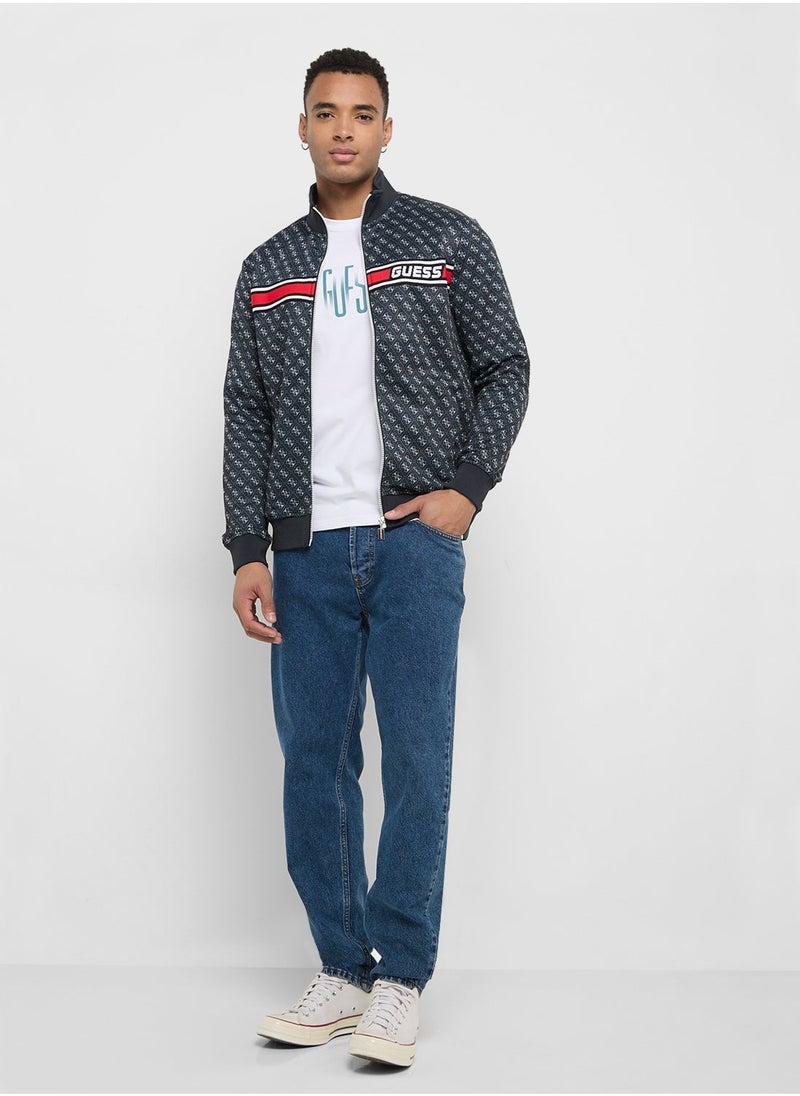 GUESS Korbin Zip Through Sweatshirt - Image 4
