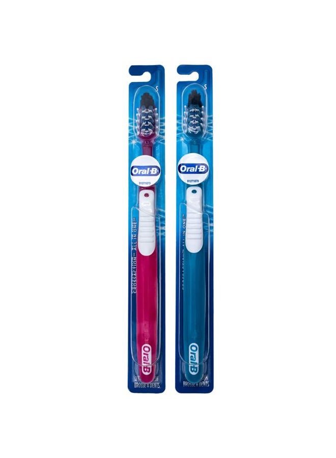 Oral-B Pro-Health All-in-One CrossAction Toothbrush, 35 Soft (Colors Vary) - Pack of 2 - Image 1