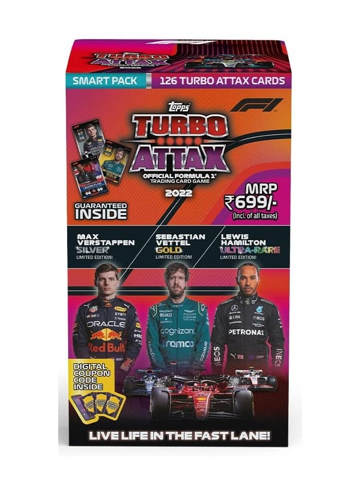 Topps - Topps India F1 Turbo Attax 2022 Trading and collectable Card Game (Smart Pack) - Image 1