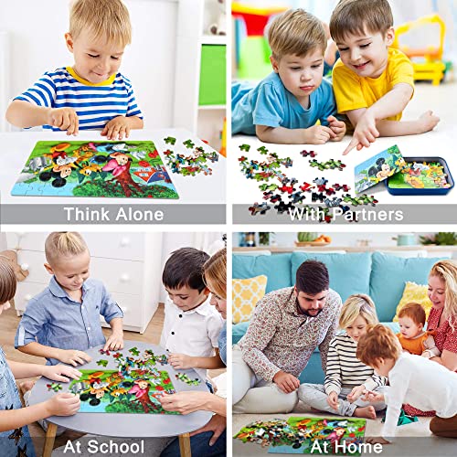 LELEMON Puzzles for Kids Ages 4-6, 60 Piece Puzzles for Kids Ages 3-5 in a Metal Box, Educational Jigsaw Puzzles Childrens Puzzle Games Puzzle Toys for Girls and Boys - Image 4