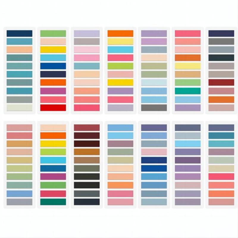 2800-Pcs Sticky Tabs Book Tabs, Writable Morandi Translucent Markers - Image 1