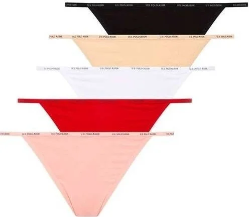 U.S. Polo Assn. Base. Polo Assn. Women's 5 Pcs Multicolored Panties