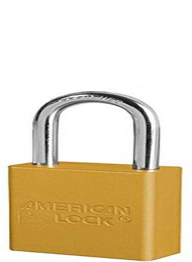 Master Lock American Lock Master Lock S1106YLW S-Series Aluminum Safety Padlocks Yellow, 1.5" Shackle