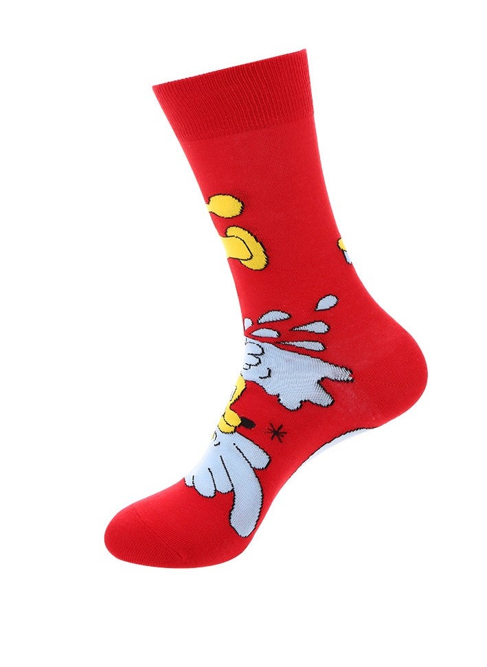 Generic - Unisex Absorb Sweat and Deodorize Socks 3 Pairs High Quality Socks One Size Fits All - Image 1