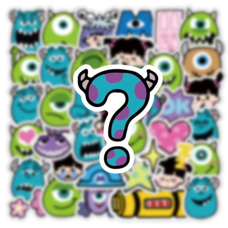 BLCAFEE 40Pcs Monsters Inc Stickers Pack, Cartoon Comedy Vinyl Waterproof Decals for Water Bottle,Laptop,Phone,Skateboard,Scrapbooking,Journaling Choice for Birthday Party Favor Supply - Image 4