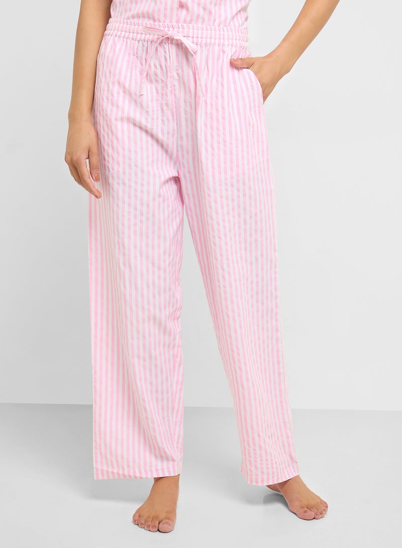 Ginger Cotton Stripe Shirt & Pyjama  Set  - Image 4